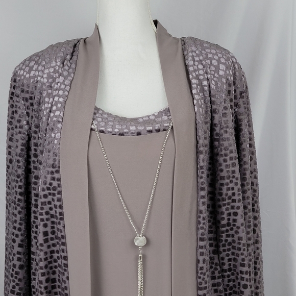 R&M Richards 7597W Short Plus Size 22W Jacket Dress - Picture 5 of 12